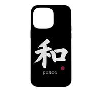 Symbole de la Paix Kanji dans la Lettre Japonaise - Symbole esthétique du Japon Coque pour iPhone 14 Pro Max