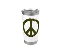 Symbole de la paix - signe de paix - PEACE Gobelet isotherme en acier inoxydable double paroi