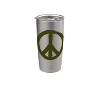 Symbole de la paix - signe de paix - PEACE Gobelet isotherme en acier inoxydable double paroi