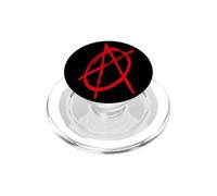Symbole de l'anarchie Couleur Rouge Punk Fashion Art PopSockets PopGrip pour MagSafe