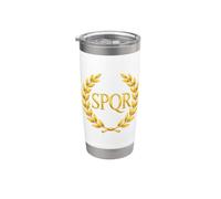 Symbole de l'Empire romain SPQR Gobelet isotherme en acier inoxydable double paroi