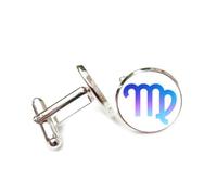 Symbole De L'Étoile Vierge, Diffraction Spectrale Simple, Porte-Bonheur, CadeauPour Un Ami, Signe Du Zodiaque Vierge (Douze Signes), Boucle De Manchette Personnalisée, Accessoire De Chemise, Cadeau
