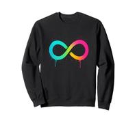 Symbole de l'infini Graffiti Arc-en-Ciel Art Sweatshirt