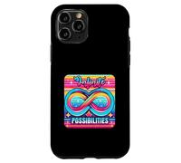 Symbole de l'infini rétro et Vibrant, Design potentiel illimité Coque pour iPhone 11 Pro