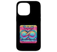 Symbole de l'infini rétro et Vibrant, Design potentiel illimité Coque pour iPhone 14 Pro Max
