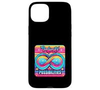 Symbole de l'infini rétro et Vibrant, Design potentiel illimité Coque pour iPhone 15 Plus
