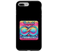 Symbole de l'infini rétro et Vibrant, Design potentiel illimité Coque pour iPhone 7 Plus/8 Plus