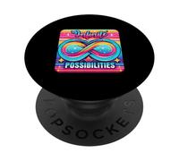 Symbole de l'infini rétro et Vibrant, Design potentiel illimité PopSockets PopGrip Adhésif