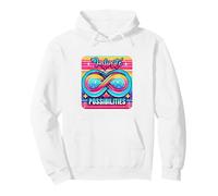 Symbole de l'infini rétro et Vibrant, Design potentiel illimité Sweat à Capuche