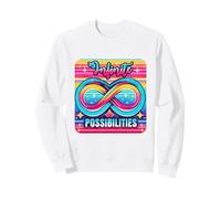 Symbole de l'infini rétro et Vibrant, Design potentiel illimité Sweatshirt