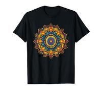 Symbole de méditation Mandala coloré Boho Yoga T-Shirt