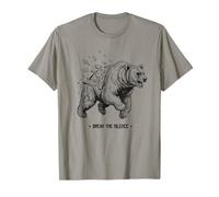 Symbole de motif géométrique brisé « Break the Silence Bear » T-Shirt