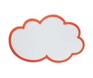 Symbole de notation 'nuage', autocollant, 150x230mm