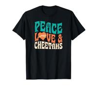 Symbole de Paix, Amour et guépard, cœur Graphique T-Shirt