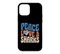 Symbole de Paix, Amour et Requins, Motif cœur Coque pour iPhone 12 Mini