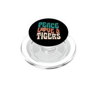 Symbole de Paix, Amour et Tigres, Symbole de Paix, Graphique en Forme de cœur PopSockets PopGrip pour MagSafe