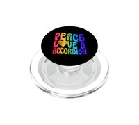 Symbole de Paix en Forme de cœur en accordéon PopSockets PopGrip pour MagSafe