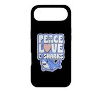Symbole de Paix en Forme de cœur et Requins Coque pour iPhone Air