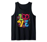 Symbole de paix Love Peace Symbol Flower Power Hippie Floral Débardeur