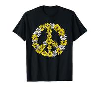 Symbole de paix marguerites - Fleurs de marguerites florales pour amoureux de la paix T-Shirt