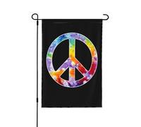 Symbole De Paix Pour La Coexistence Drapeaux Avec Œillets Drapeaux De Jardin Double Face Drapeau De Jardin Pour Vacances Dortoirs Événement 30X45cm