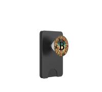 Symbole de Peinture d'église Bitcoin Grand Rond au Milieu PopSockets PopWallet pour MagSafe