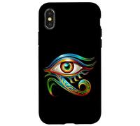 Symbole de Protection du Dieu égyptien Ancien L'œil d'Horus Coque pour iPhone X/XS