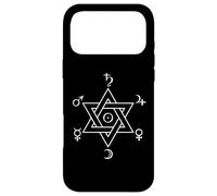 Symbole de Protection : Hexagramme de l'aube doré Coque pour iPhone 17 Pro Max