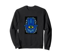 Symbole de Protection œil de Dieu Vintage Main de Fatima Sweatshirt