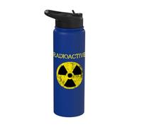 Symbole de retombées de rayonnement nu ire radioactif - Attention au danger Stainless Steel Insulated Water Bottle