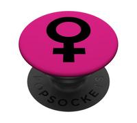 Symbole de Sexe féminin Symbole Vénus PopSockets PopGrip Adhésif