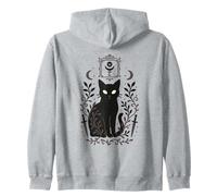 Symbole de Sorcellerie Occulte Chat Art païen Mystique Sweat à Capuche