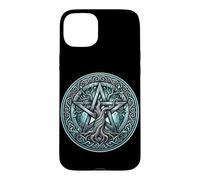 Symbole de sorcière Wicca Wiccan Païen Nouvel an Bienheureux Samhain Coque pour iPhone 15 Plus