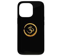 Symbole d'énergie du Bouddha Zen, méditation de Yoga doré, Harmonie Coque pour iPhone 13 Pro