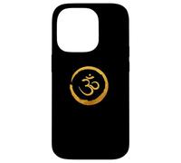 Symbole d'énergie du Bouddha Zen, méditation de Yoga doré, Harmonie Coque pour iPhone 14 Pro