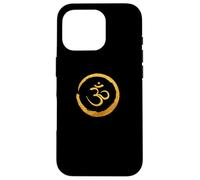 Symbole d'énergie du Bouddha Zen, méditation de Yoga doré, Harmonie Coque pour iPhone 16 Pro