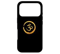 Symbole d'énergie du Bouddha Zen, méditation de Yoga doré, Harmonie Coque pour iPhone 17 Pro