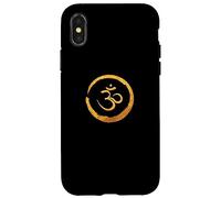 Symbole d'énergie du Bouddha Zen, méditation de Yoga doré, Harmonie Coque pour iPhone X/XS