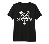 Symbole d'Inclusion de Genre Païen LGBTQI Wicca T-Shirt Haut de Gamme