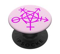 Symbole d'Inclusion de Genre Païen Wicca LGBTQI Diversité PopSockets PopGrip Adhésif