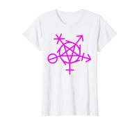 Symbole d'Inclusion de Genre Païen Wicca LGBTQI Diversité T-Shirt Graphique avec Valeur