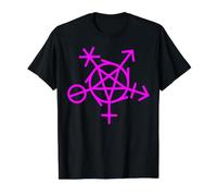 Symbole d'Inclusion de Genre Païen Wicca LGBTQI Diversité T-Shirt Graphique avec Valeur