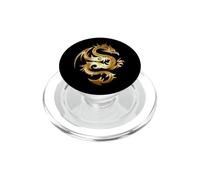 Symbole Dragon/Calligraphie Mythique Chinoise Tai Chi PopSockets PopGrip pour MagSafe