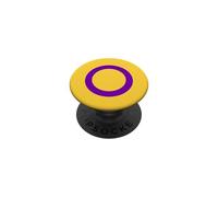 Symbole Drapeau LGBTQ intersexe Hermaphrodite PopSockets PopGrip Adhésif