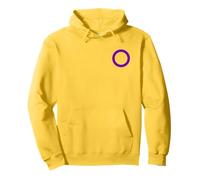 Symbole Drapeau LGBTQ intersexe Hermaphrodite Sweat à Capuche