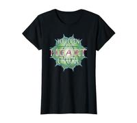 Symbole du Chakra en Forme de cœur | Motif Mandala Vert et Rose T-Shirt