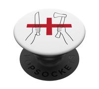 Symbole du Couteau Anglais et de la Hache Joan of Union Jack PopSockets PopGrip Adhésif