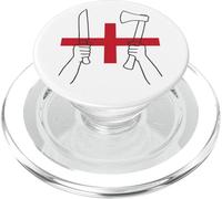 Symbole du Couteau Anglais et de la Hache Joan of Union Jack PopSockets PopGrip pour MagSafe