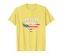 Symbole du Drapeau de l'aigle Patriotique American Pride T-Shirt, Homme, Citron, 3XL