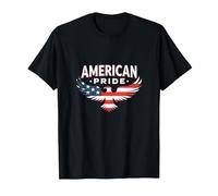 Symbole du Drapeau de l'aigle Patriotique American Pride T-Shirt, Homme, Noir, XXL